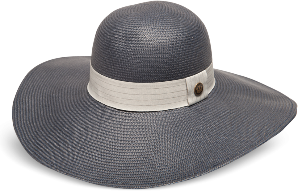 Inspiration Grey Straw Floppy Hat - Fedora (1000x1000), Png Download
