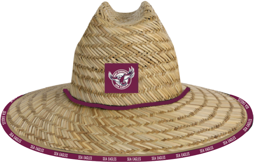 Manly Sea Eagles Straw Hat *pre Order* - Billabong Straw Hat (1000x800), Png Download