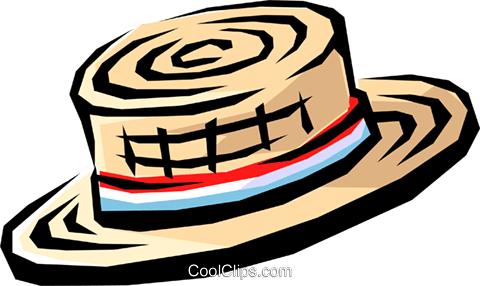 Straw Hat Royalty Free Vector Clip Art Illustration - Chapeu De Palha Png (480x286), Png Download