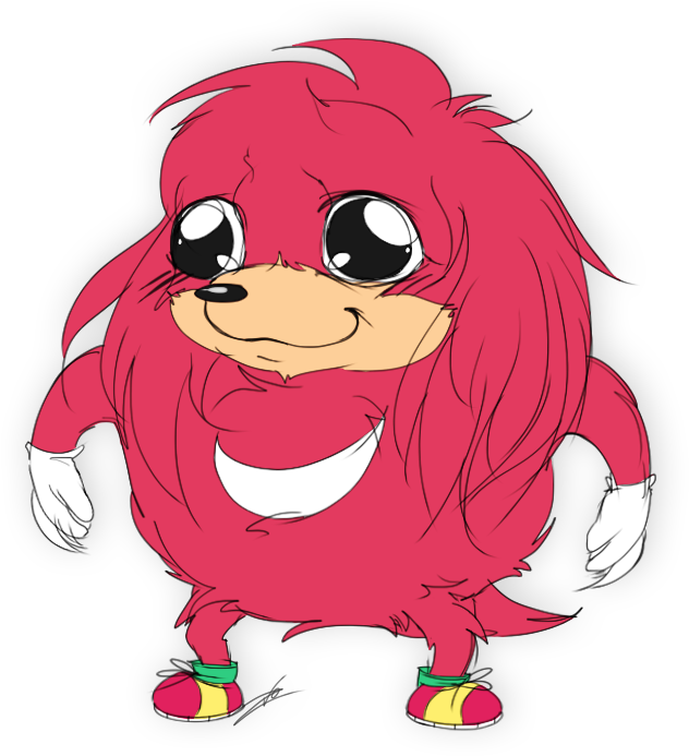Ugandan Knuckles Knuckles Meme Do You Know The Way - Knuckles Uganda Anime (699x732), Png Download