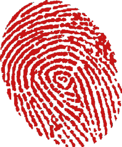 Fingerprint Png, Download Png Image With Transparent - Transparent Red Fingerprint Png (400x480), Png Download