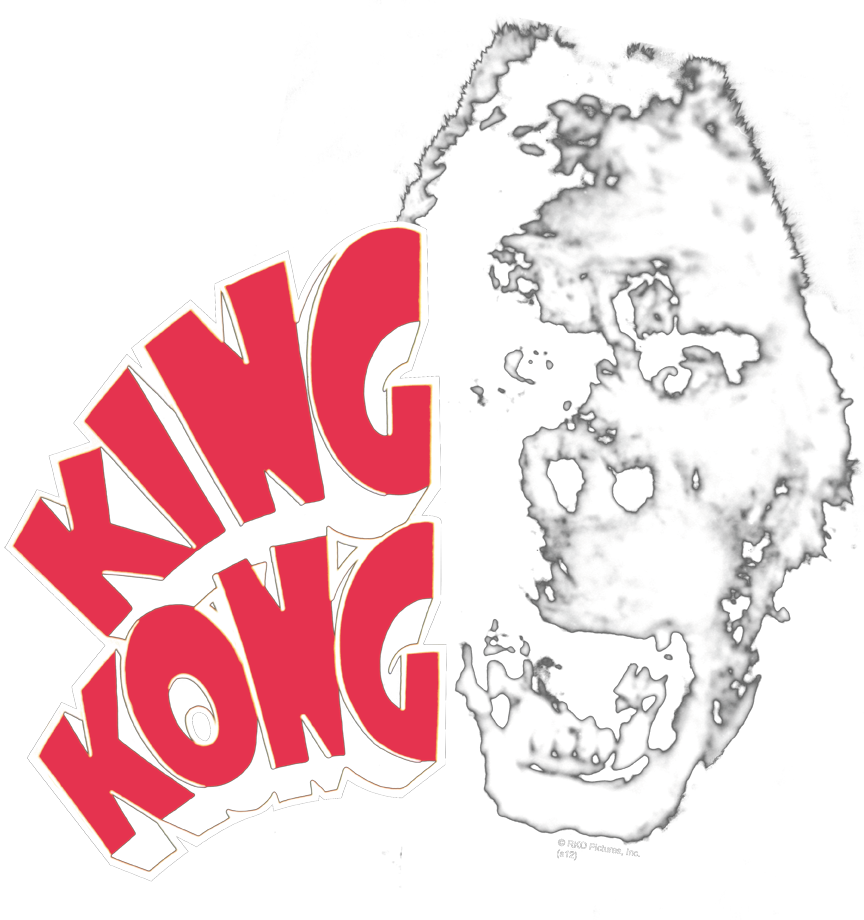 King Kong Kong Head Men's Ringer T-shirt - Illustration (864x920), Png Download