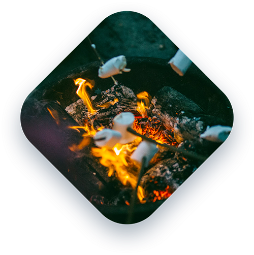 Campfire (500x502), Png Download