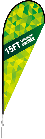 15ft Teardrop Flag With Ground Stake - Flag (800x600), Png Download