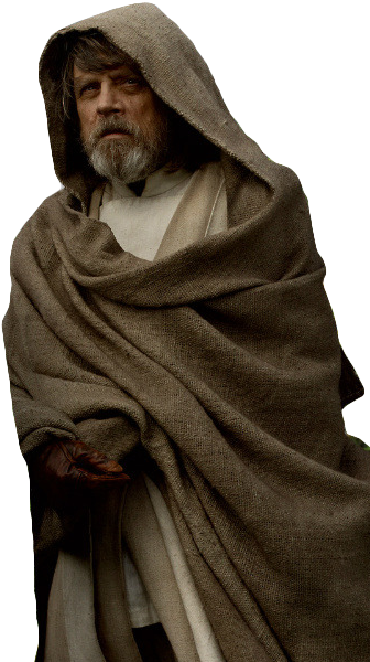 Transparent Luke Skywalker - Cosplay Star Wars The Last Jedi Luke Skywalker Costume (352x615), Png Download