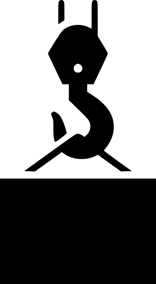 Png File Svg - Crane Hook Logo Hd (538x980), Png Download
