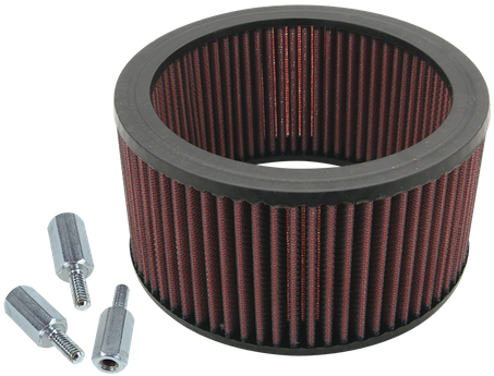 High Flow Air Filter Kit With Spacers For S&s<sup>®</sup - S & S Cycle 106-4724 Replacement High-flow Filter (458x458), Png Download