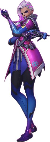 Overwatch Sombra Png Clip Freeuse Download - Sombra Overwatch Png (212x600), Png Download