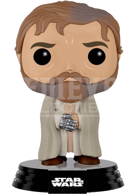 Jedi Master Luke Skywalker Pop Bobblehead - Figurine Pop Star Wars Luke Skywalker (670x670), Png Download