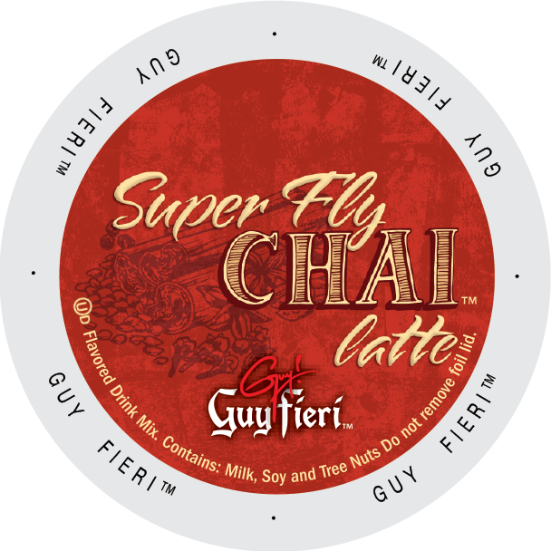 Guy Fieri Super Fly Chai Latte K-cups, 24 Count (608x608), Png Download