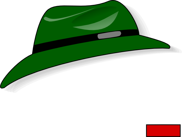 Fedora - Green Hat Animated (600x452), Png Download