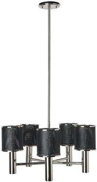 Waterworks Montecito Ceiling Mounted Chandelier In - Waterworks - Montecito Chandelier - Nickel (600x375), Png Download