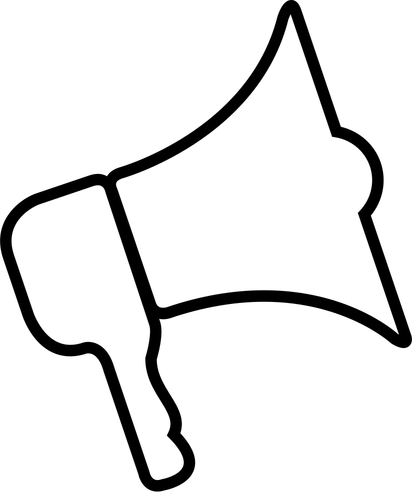 Megaphone Comments - Cone De Alto Falante (822x981), Png Download
