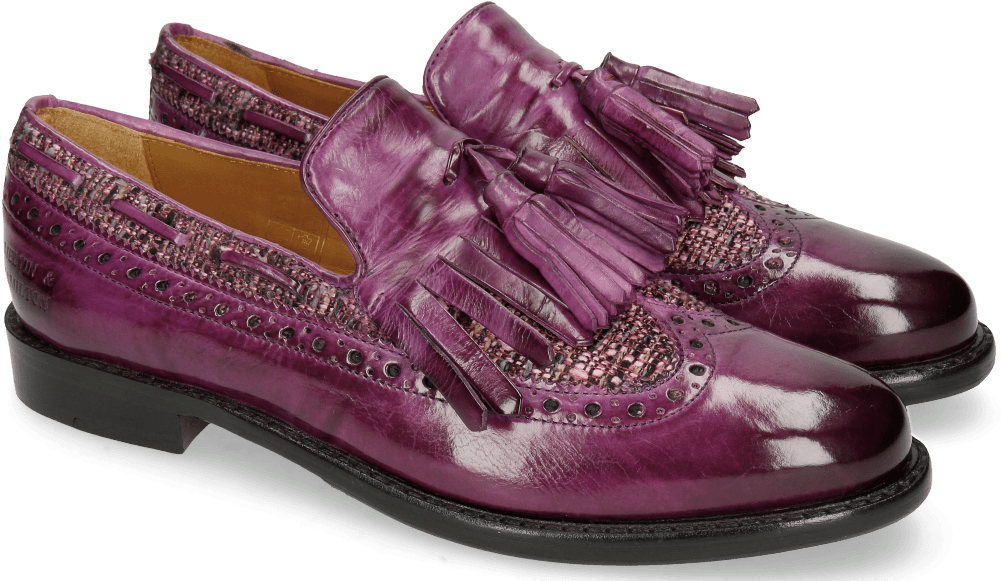 Loafers Selina 3 Eggplant Tex Pixel Fuxia - Slip-on Shoe (1024x1024), Png Download