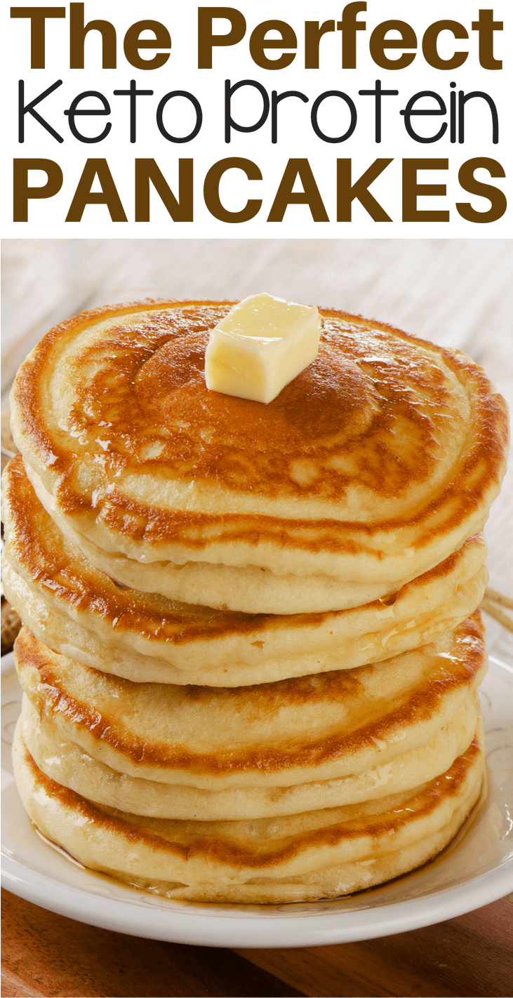 Easy Fluffy Low Carb Keto Protein Pancake Recipe - Pancake (730x1430), Png Download