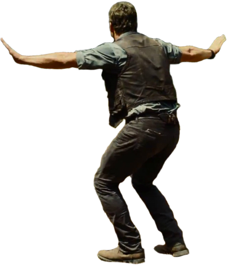 Image Cutout - Jurassic World Chris Pratt Transparent (459x535), Png Download