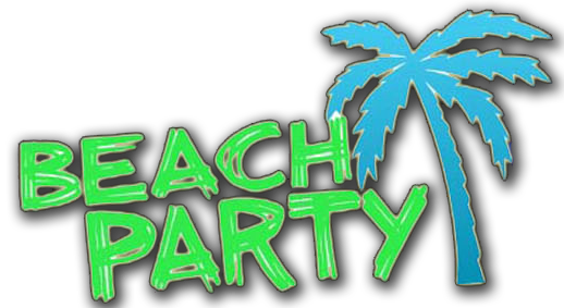 Logobeach - Beach Party Logo Png (518x283), Png Download
