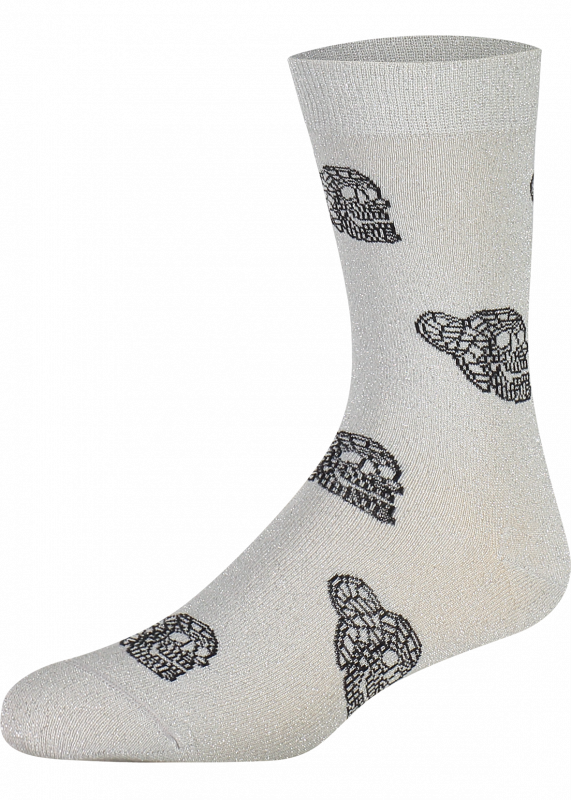 Silver Glitter Socks - Sock (571x800), Png Download