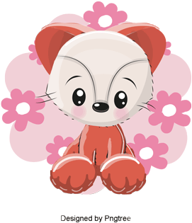 Pink Flower Fox, Flowers, Pink, Fox Png And Vector - Euclidean Vector (360x360), Png Download