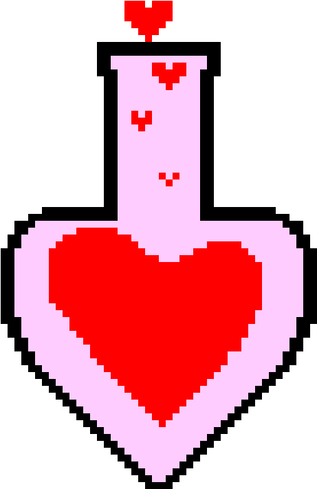 Love Potion - Heart (600x730), Png Download