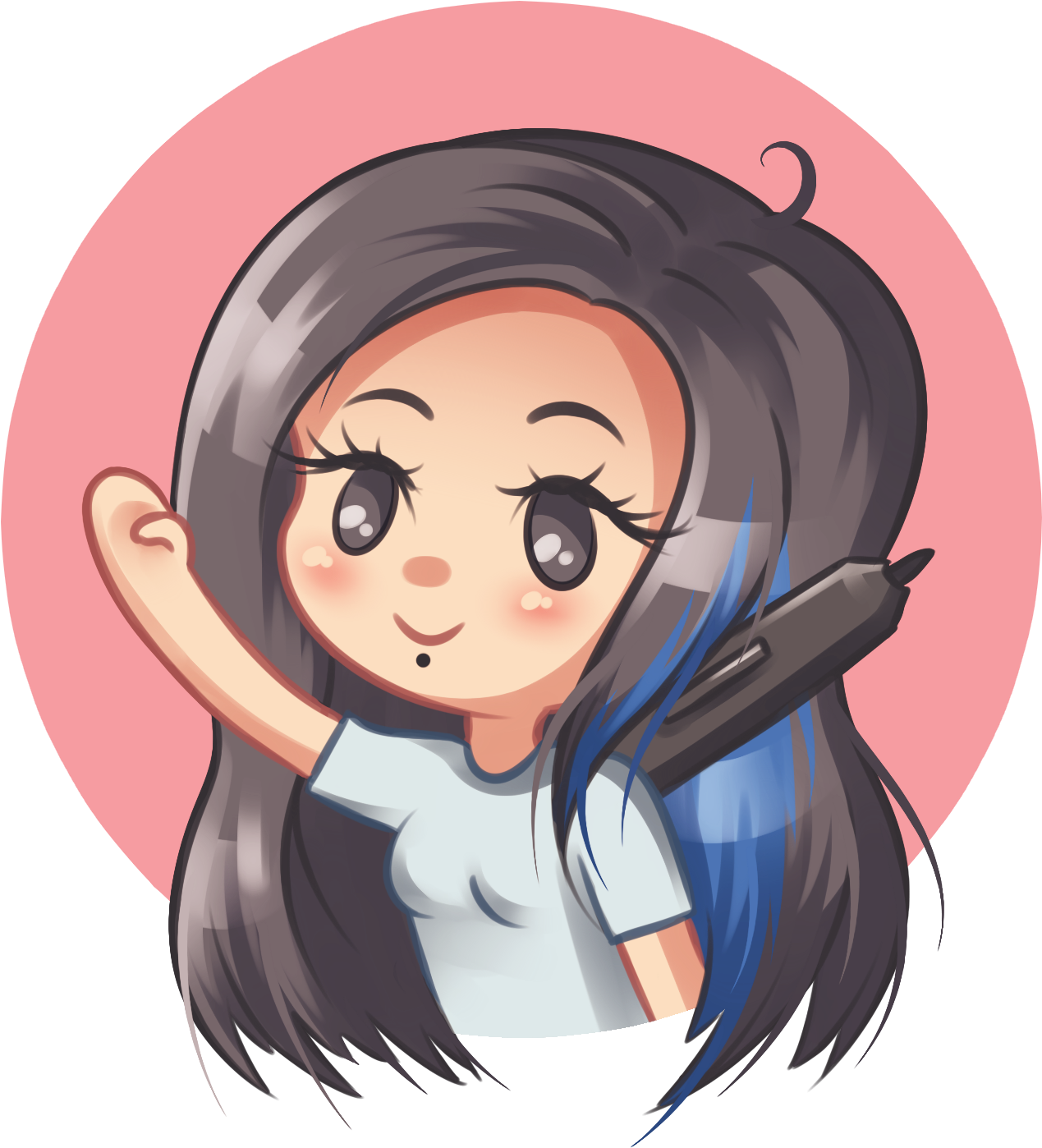Twitch Emotes Png - Twitch Heart Emote Girl (1448x1448), Png Download