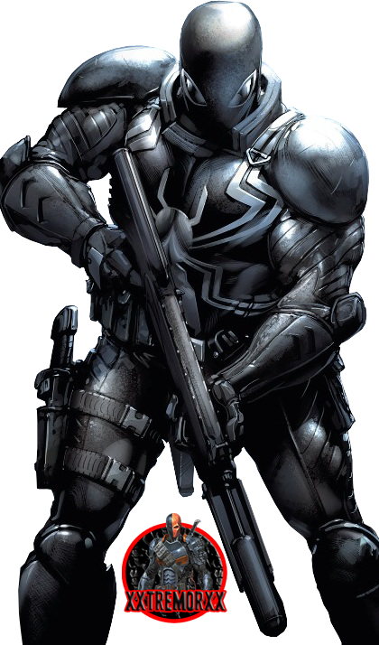 Agent Venom Marvel Comics - Eddie Brock Venom Soldier (420x714), Png Download