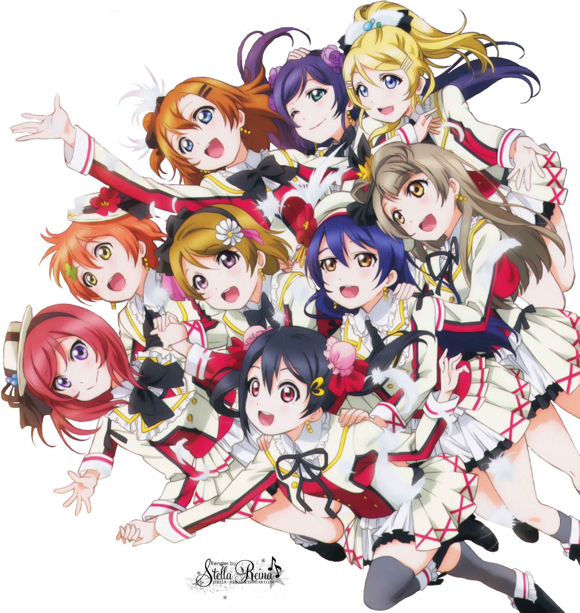 And Frozen, All Nominated For Anime Of The Year For - U's Love Live Png (2000x2114), Png Download