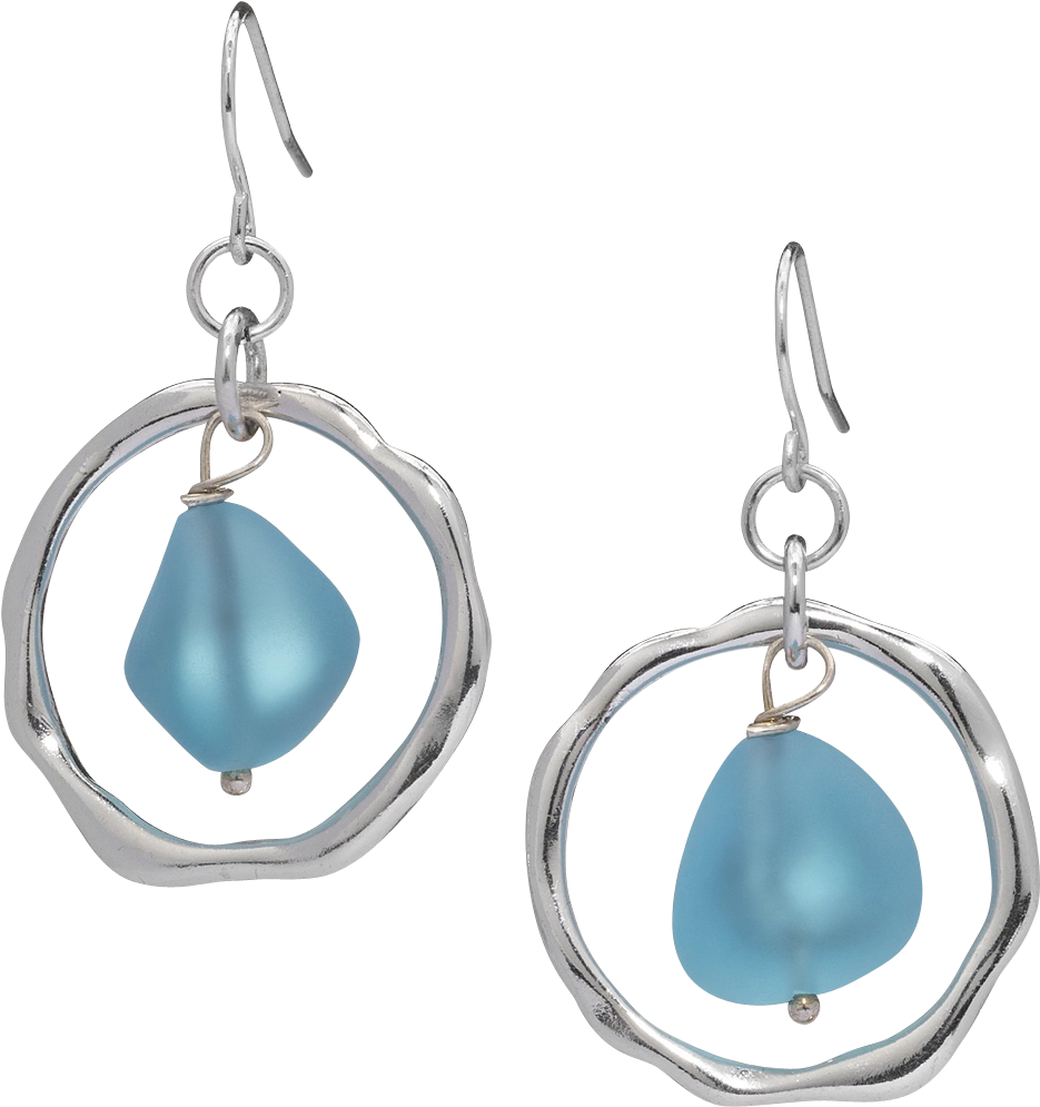 Clothing - Silver Plated Hoop Earrings (1000x1000), Png Download