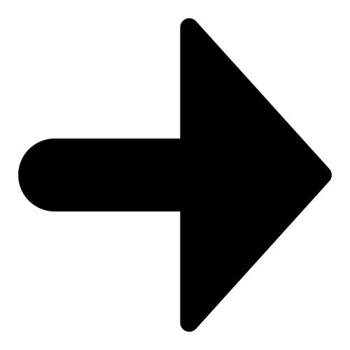 Arrow Silhouette Image Public Domain Vectors - Next Icon (500x500), Png Download