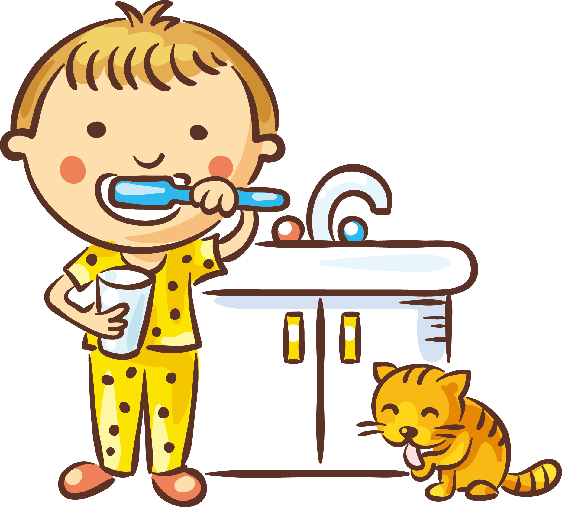 Png Library Stock Tooth Dentistry Child Children - Flash Cards Brush My Teeth (1860x1678), Png Download