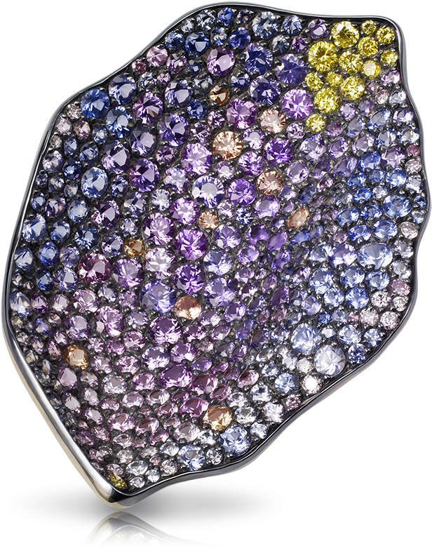 Fabergé Purple Rose Petal Pendant Features 345 Stones, - Rose Petal Pendant (800x800), Png Download