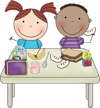 School Breakfast Clipart (383x411), Png Download