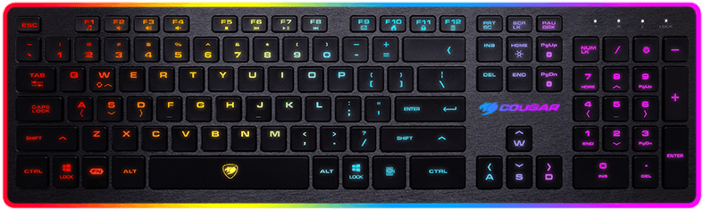 Vantar - Cougar Vantar Scissor Gaming Keyboard (828x431), Png Download