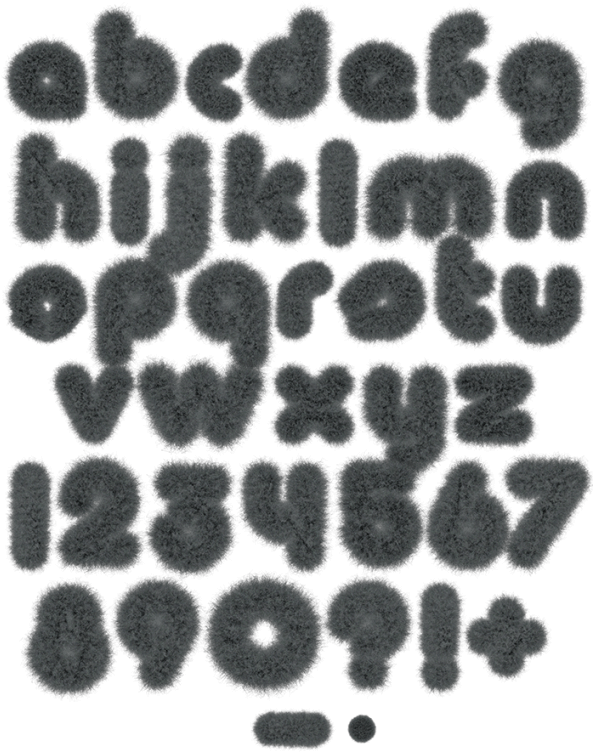 Dust Fur Dark Font - Font (595x776), Png Download
