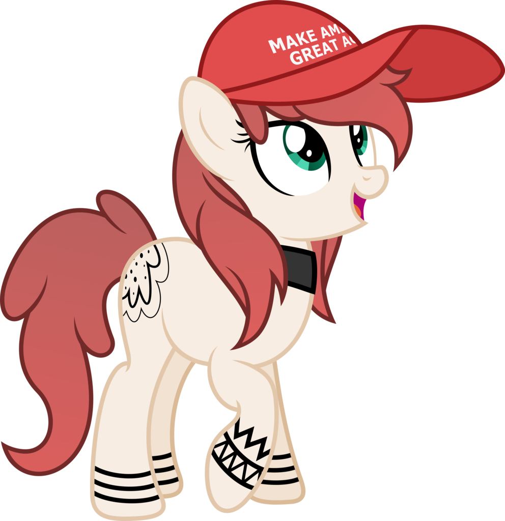 Katetakanashi, Cap, Cute, Donald Trump, Gop, Hat, Make - Trump My Little Pony (992x1024), Png Download