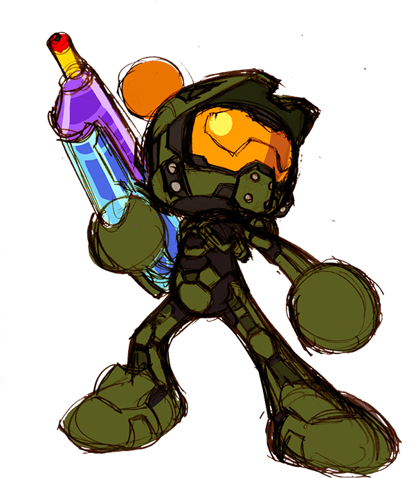Great Chance To Review How Master Chief Landed As An - Super Bomberman R (600x797), Png Download