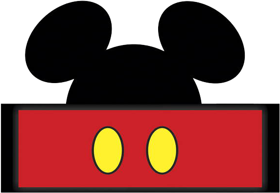 Mickey Mouse Em Png - Molde Para Festa Mickey (580x580), Png Download