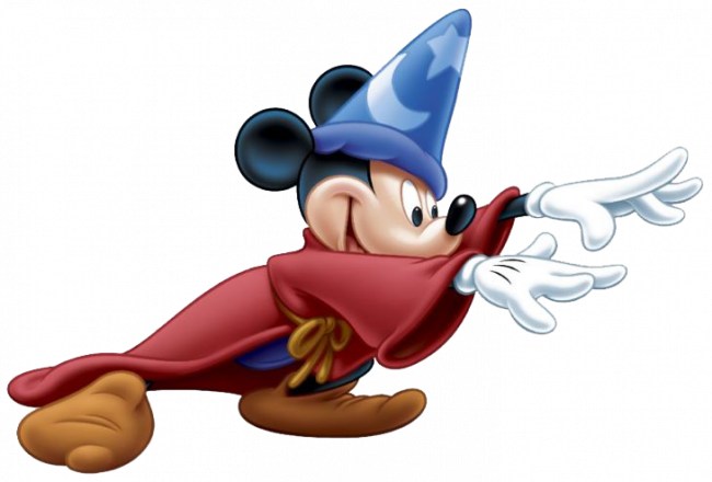 Sorcerer Mickey Png (650x440), Png Download