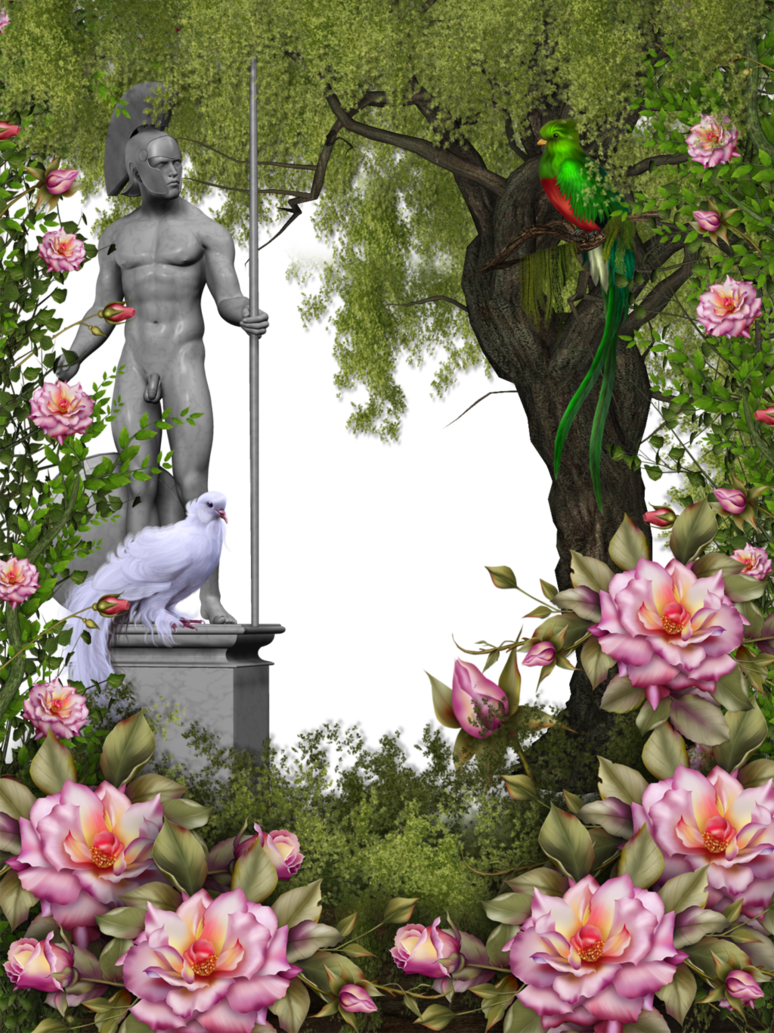 3 Ways To Use Cement Pavers As Garden Enhancements - Frame Garden Png (774x1033), Png Download