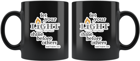 Let Your Light Shine Coffee Mug - Mug (480x480), Png Download