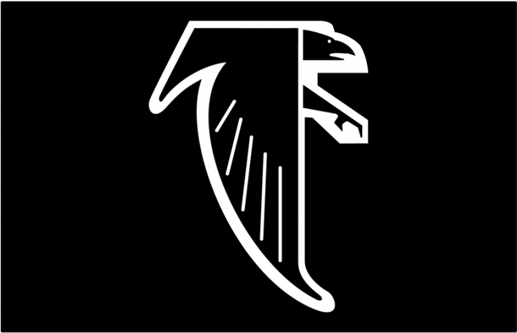 Atlanta Falcons Iron Ons - Atlanta Falcons Retro Logo (750x930), Png Download