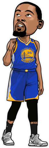 Golden State Warriors Player Kevin Durant - Kevin Durant Cartoon Drawing (630x630), Png Download