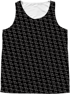 Conor Mcgregor F*ck You Sublimated Tank Top Black - Apron (480x480), Png Download