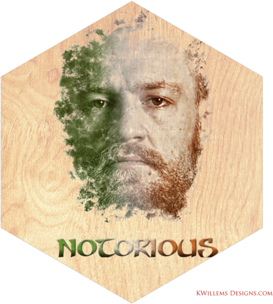 This Conor Mcgregor Premium Wood Art Print Is The Most - Printing (600x600), Png Download