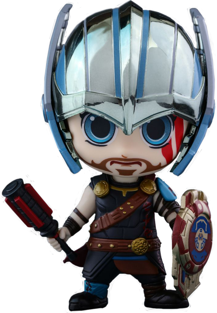 Gladiator Thor Cosbaby Hot Toys Vinyl Figure - Marvel Cosbaby (711x1025), Png Download