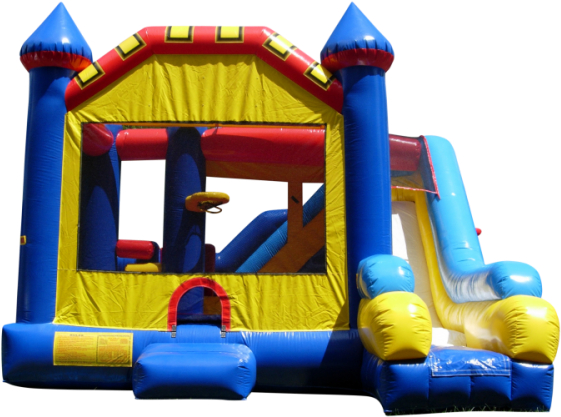 Combo Bounce House Rentals Tinley Park Illinois - Inflatable Castle (750x563), Png Download