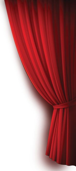 Theater Curtain (312x700), Png Download