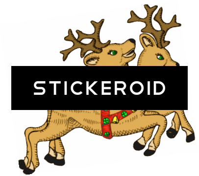Reindeer - Ren 1 Quadratische Wanduhr (406x360), Png Download