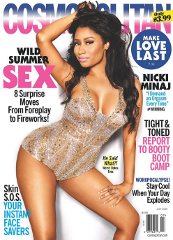 Rapper Nicki Minaj Isn't Difficult, She's Just 'bout - Celebrities On Magazine Covers (608x342), Png Download