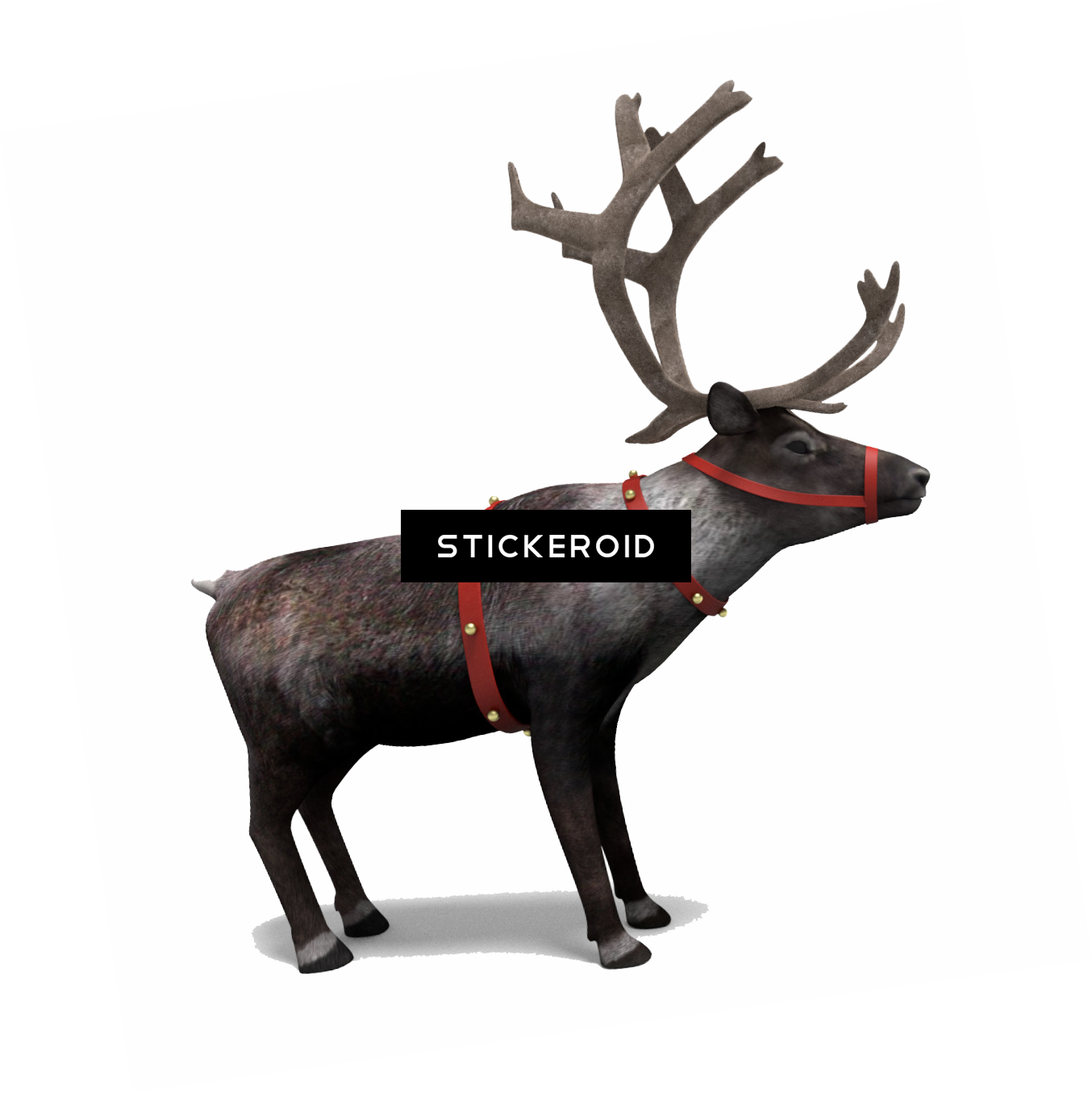 صورة Reindeer Png الرنة - Portable Network Graphics (1354x1355), Png Download